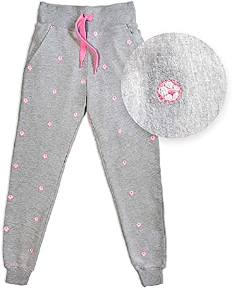 Soccer Embroidered Jogger Soccer ball Gray/Pink, adult