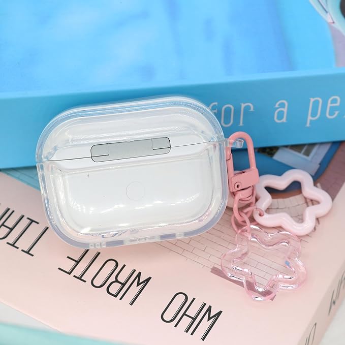 Cute Rabbit Star Clear Headphone Case Compatible with AirPods Pro 2nd Case