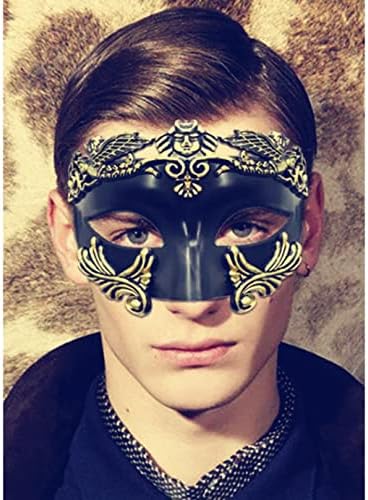 The Only One Masquerade Mask for Men,Classic Vintage Venetian Mask Greco-Roman Mask