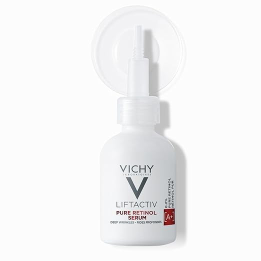 Vichy LiftActiv Pure Retinol Serum for Face | Resurfacing Anti-Aging Face Serum for Wrinkles, Fine Lines, and Dark Spots | Boosts Collagen Production to Smooth and Firm Skin | 1 Fl. Oz.