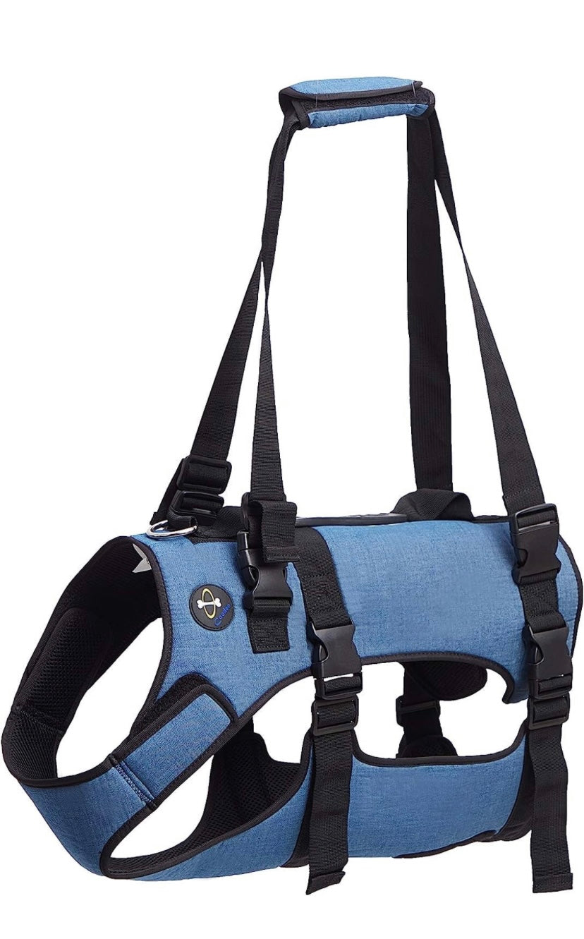 Coodeo Dog Lift Harness, Support & Recovery Sling, Pet Rehabilitation Lifts Vest Adjustable Breathable Straps for Old, Disabled, Joint Injuries, Arthritis, Paralysis Dogs Walk (Large)