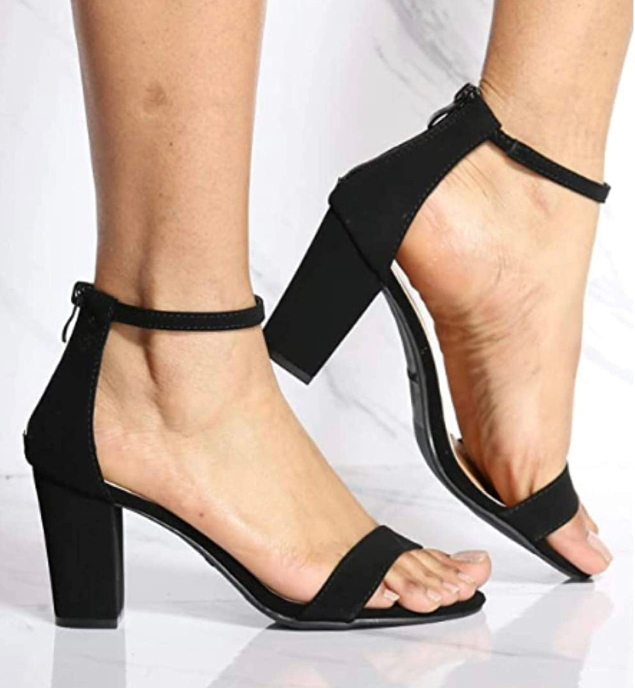 TOP Moda Hannah-1 Fashion Women's Ankle Strap High Heel Sandal Shoes size 8.5