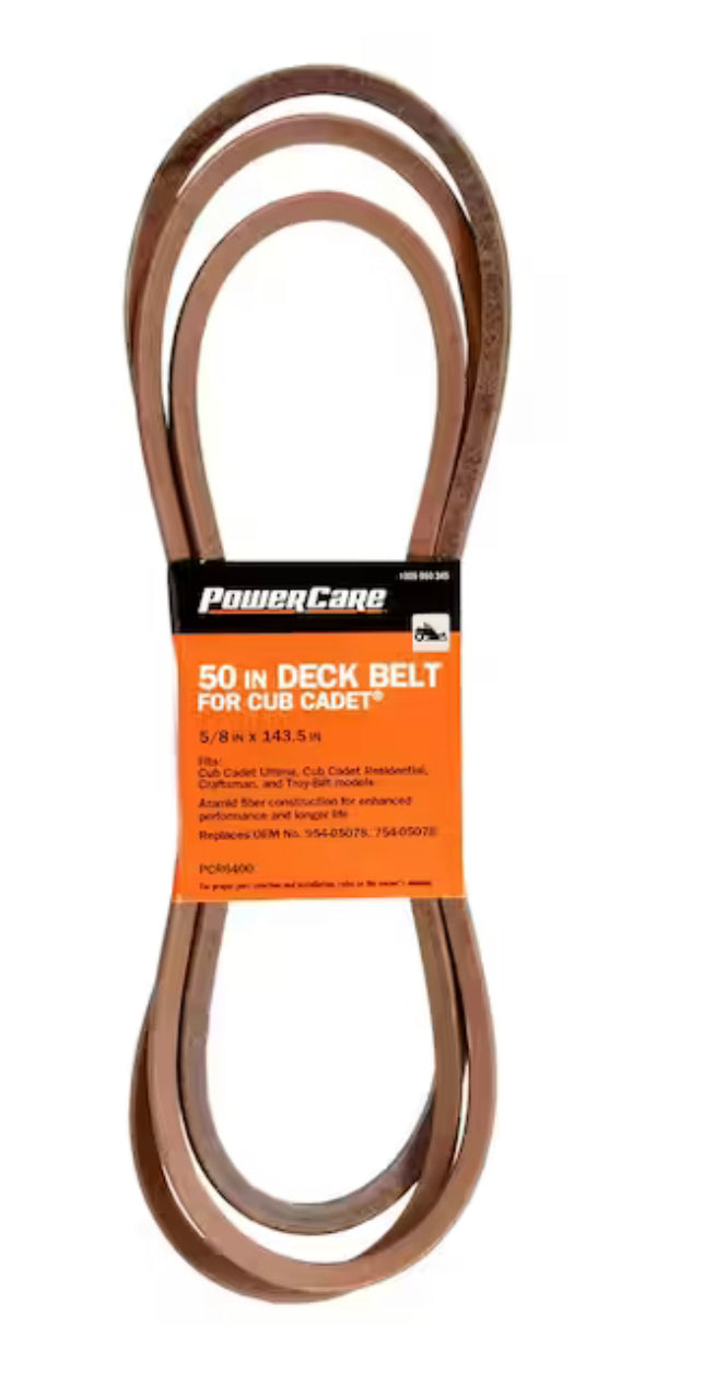 Powercare Deck Drive Belt for select 50 in. Cub Cadet Ultima Zero Turns Replaces OEM #954-05078