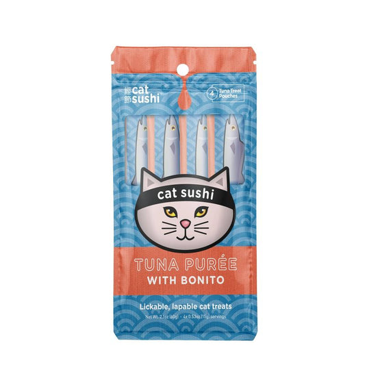 Cat Sushi Bonito Tuna Puree Cat Treats - 4pk