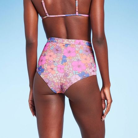 Women's Cheeky Boyshorts Bikini Bottom - Wild Fable™ Floral Print