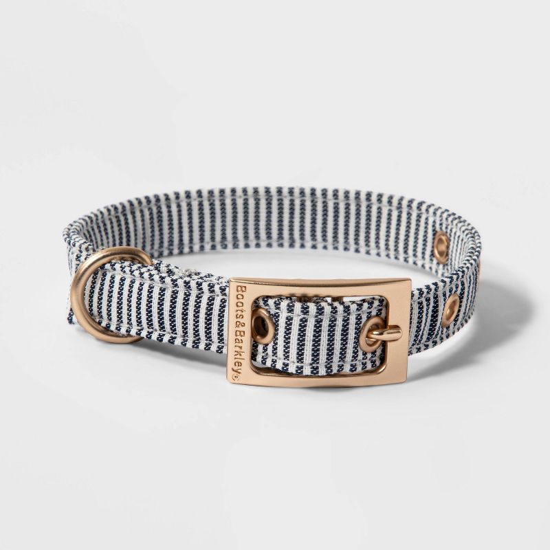Railroad Stripe Dog Collar - Boots & Barkley