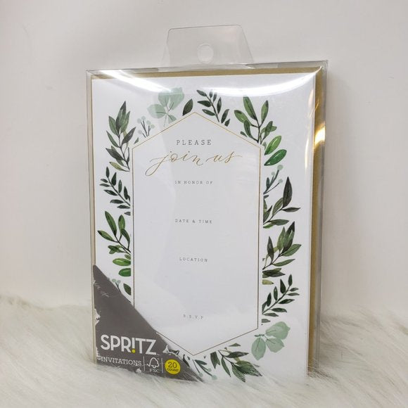 Spritz Please Join Us Fill In Party Invitations Cards