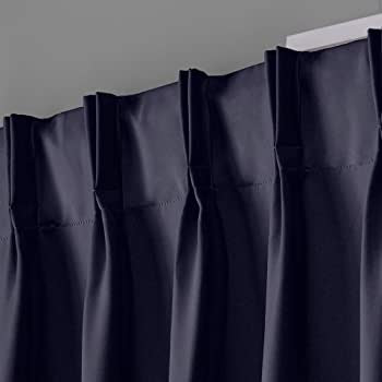 Exclusive Home Peacoat Blue Sateen Curtains 52 x 84