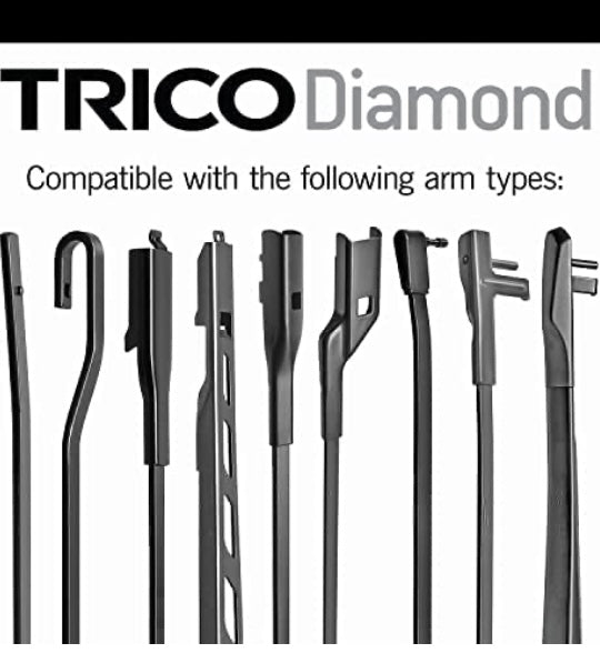 TRICO Diamond 20 Inch & 18 inch pack of 2 High Performance Automotive Replacement Windshield Wiper Blades