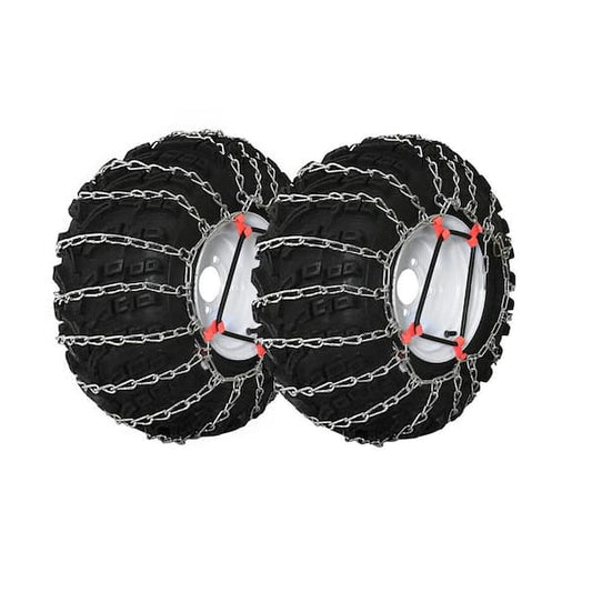 16 in. x 5.5 in. x 8 in., 16 in. x 6.5 in. x 8, 5 in. x 5.7 in. x 8 in. Tire Chains with Tensioners (Set of 2)