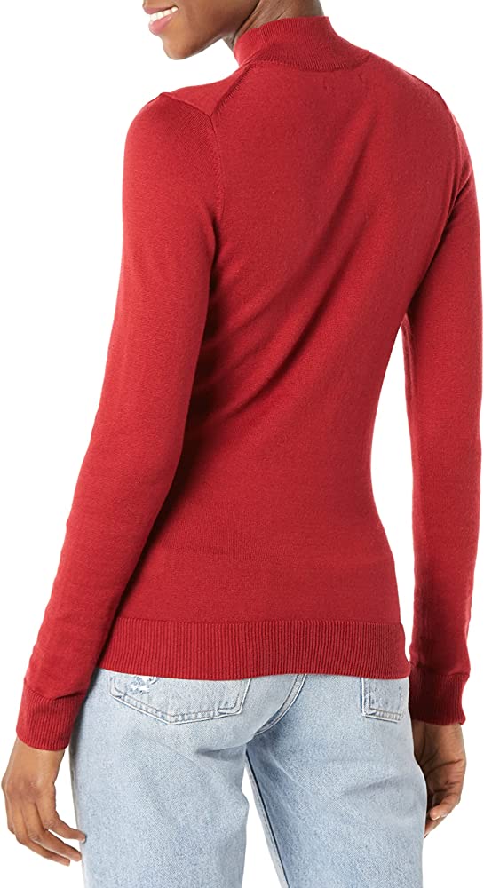 Amazon Essentials Women's Medium Lightweight Mockneck Sweater